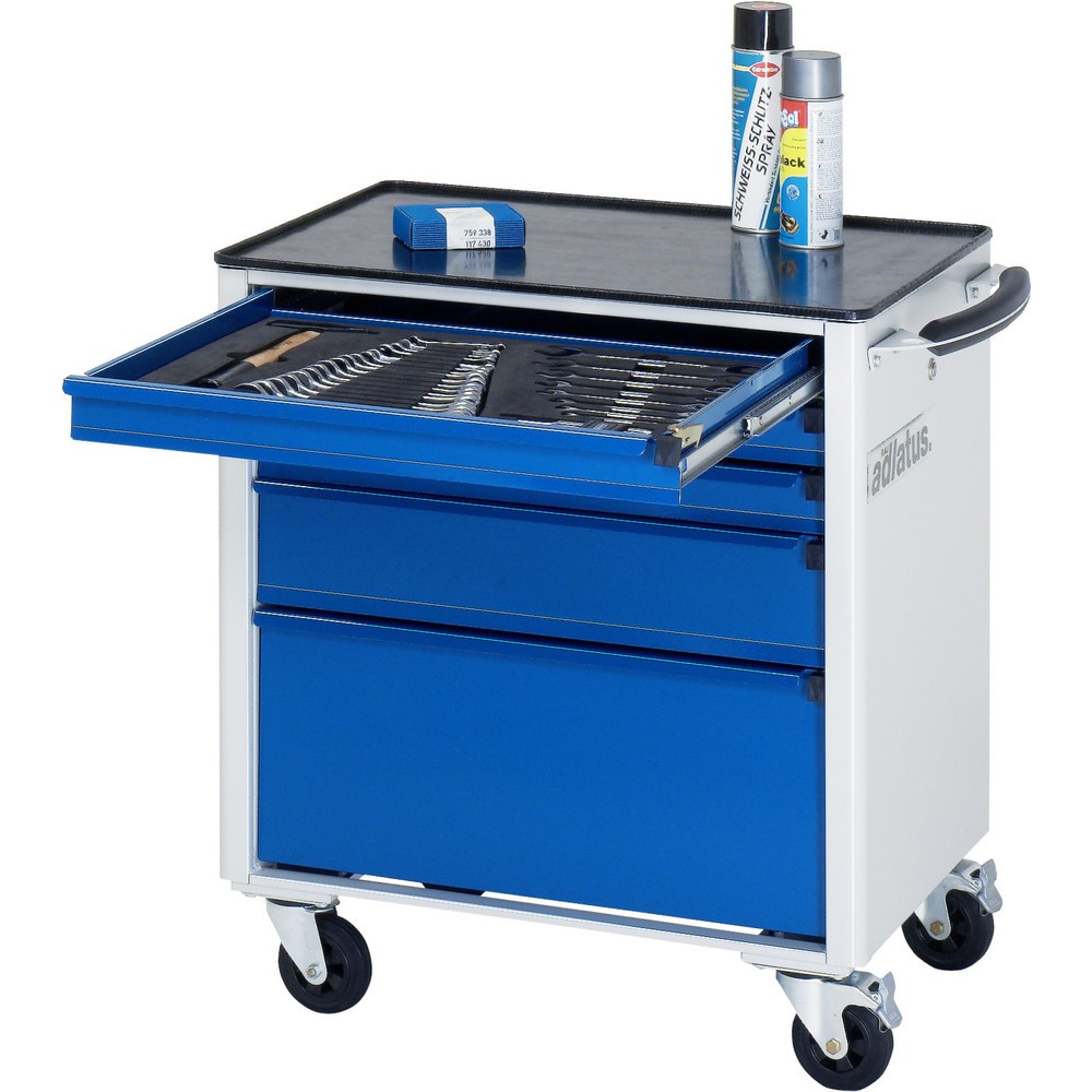 Produktabbildung Nr. 1: RAU Chariot pour outils série adlatus 700, HxLxP 790 x 700 x 510 mm, 5 tiroirs 3 x 65, 1 x 130, 1 x 260 mm, Plan de travail en métal