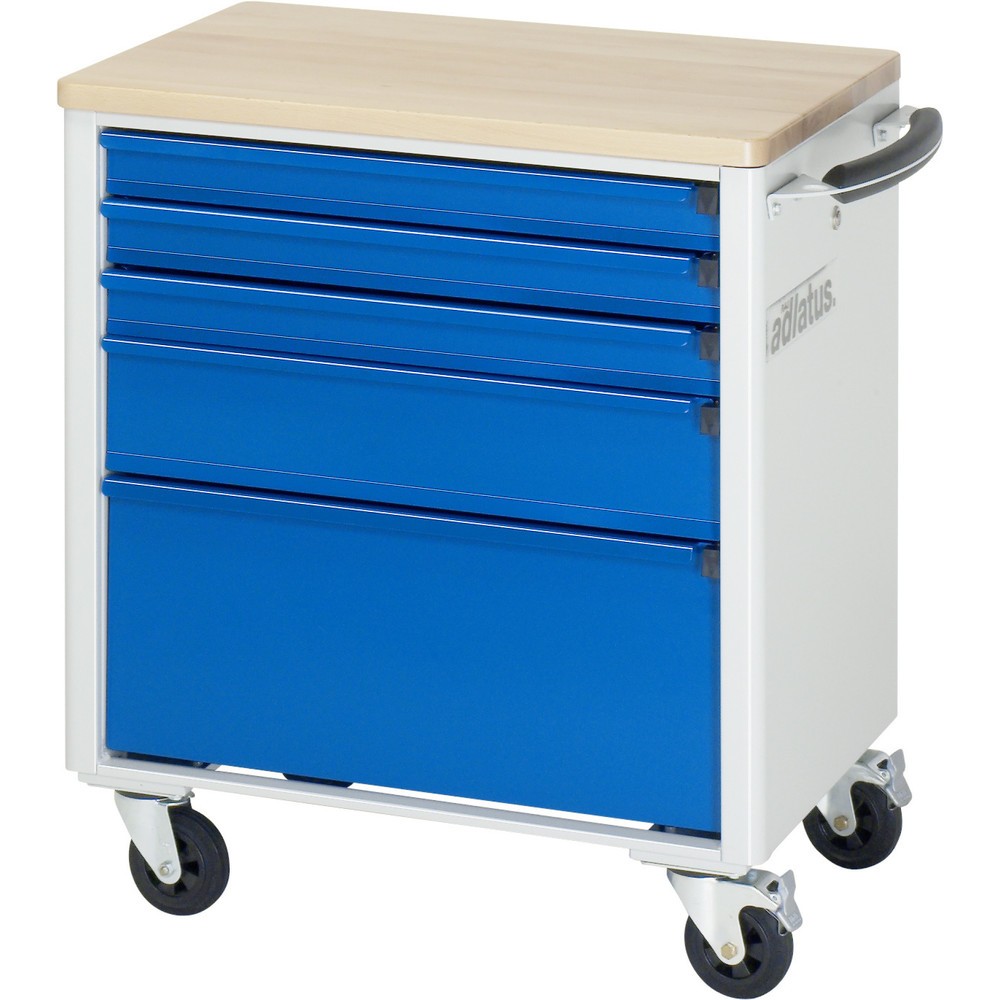 Produktabbildung Nr. 3: RAU Chariot pour outils série adlatus 700, HxLxP 790 x 700 x 510 mm, 5 tiroirs 3 x 65, 1 x 130, 1 x 260 mm, Plan de travail en hêtre