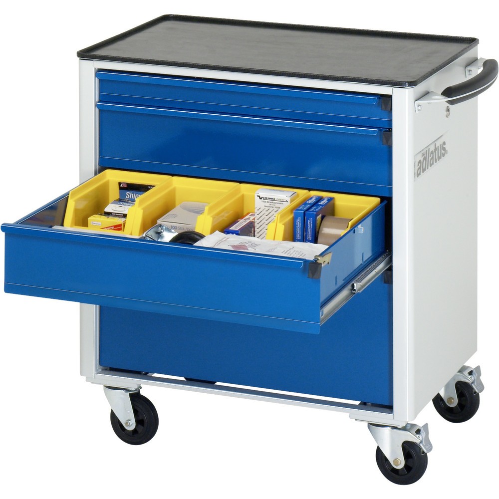 Produktabbildung Nr. 1: RAU Chariot pour outils série adlatus 700, HxLxP 790 x 700 x 510 mm, 4 tiroirs 1 x 65, 2 x 130, 1 x 260 mm, Plan de travail en métal