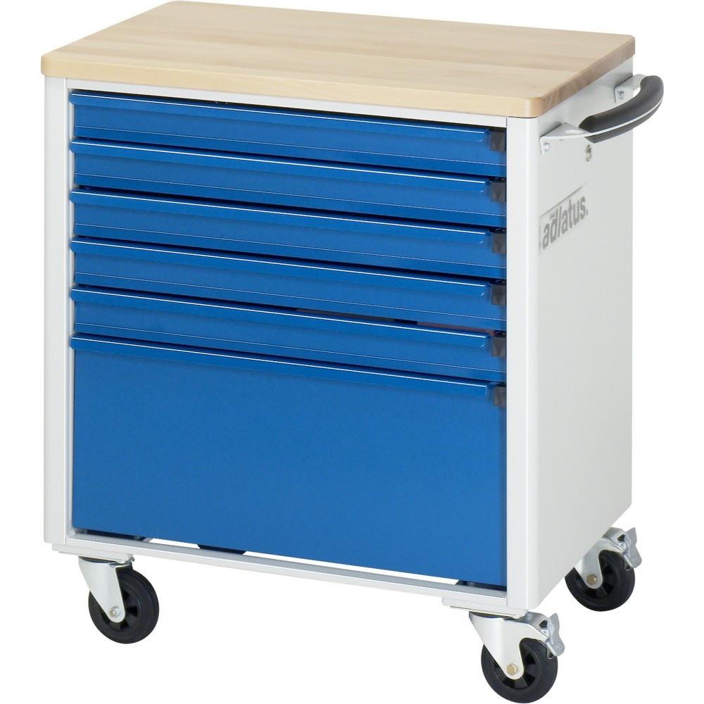 Produktabbildung Nr. 3: RAU Chariot pour outils série adlatus 700, HxLxP 790 x 700 x 510 mm, 6 tiroirs 5 x 65, 1 x 260 mm, Plan de travail en hêtre