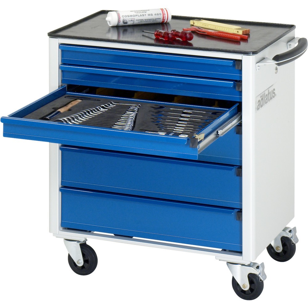 Produktabbildung Nr. 1: RAU Chariot pour outils série adlatus 700, HxLxP 790 x 700 x 510 mm, 6 tiroirs 3 x 65, 3 x 130 mm, Plan de travail en métal