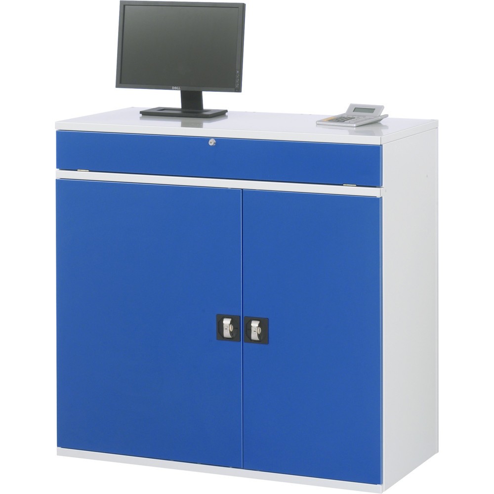 Produktabbildung Nr. 3: RAU Computer-Schrank, Tastaturauszug, Doppel-Flügeltür, stationär
