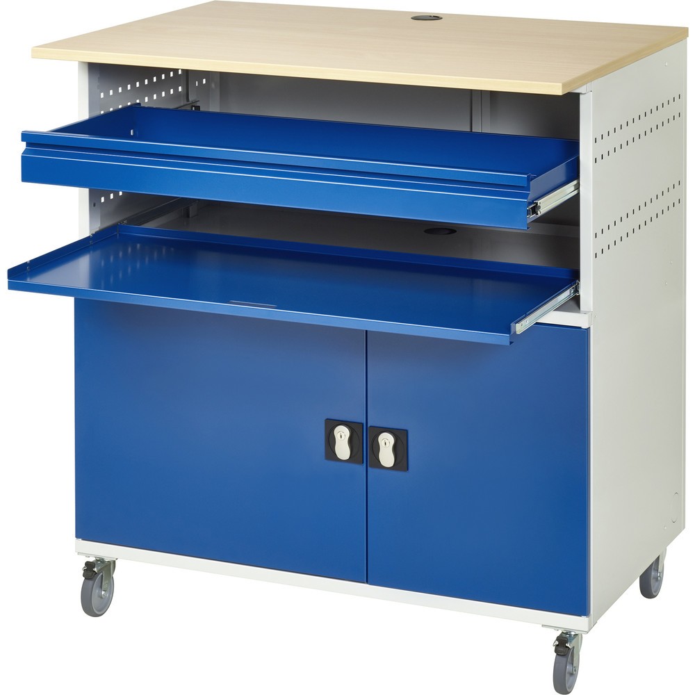 Produktabbildung Nr. 2: RAU Computer-Tisch mit Monitorgehäuse, mobil