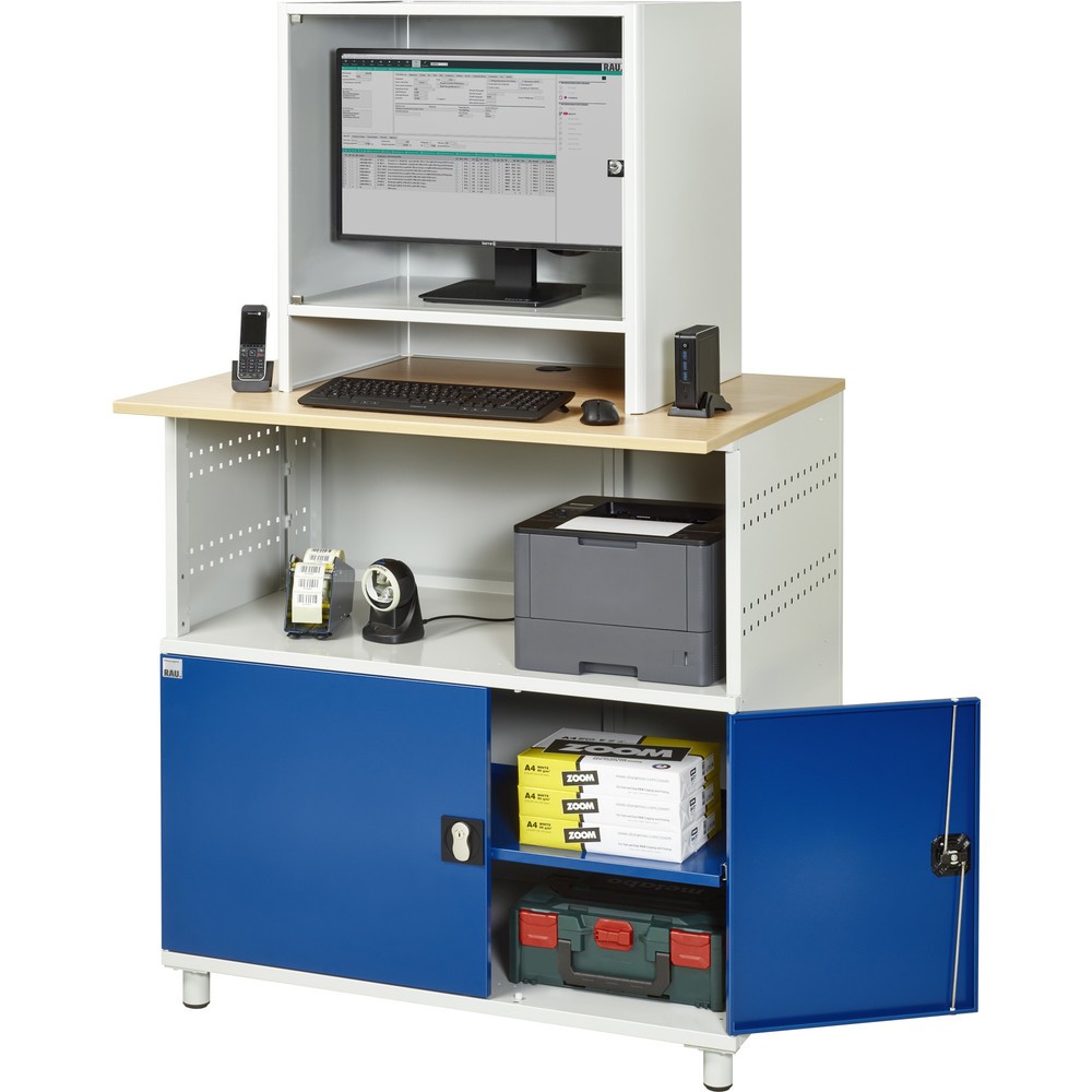 Produktabbildung Nr. 6: RAU Computer-Tisch mit Monitorgehäuse, stationär
