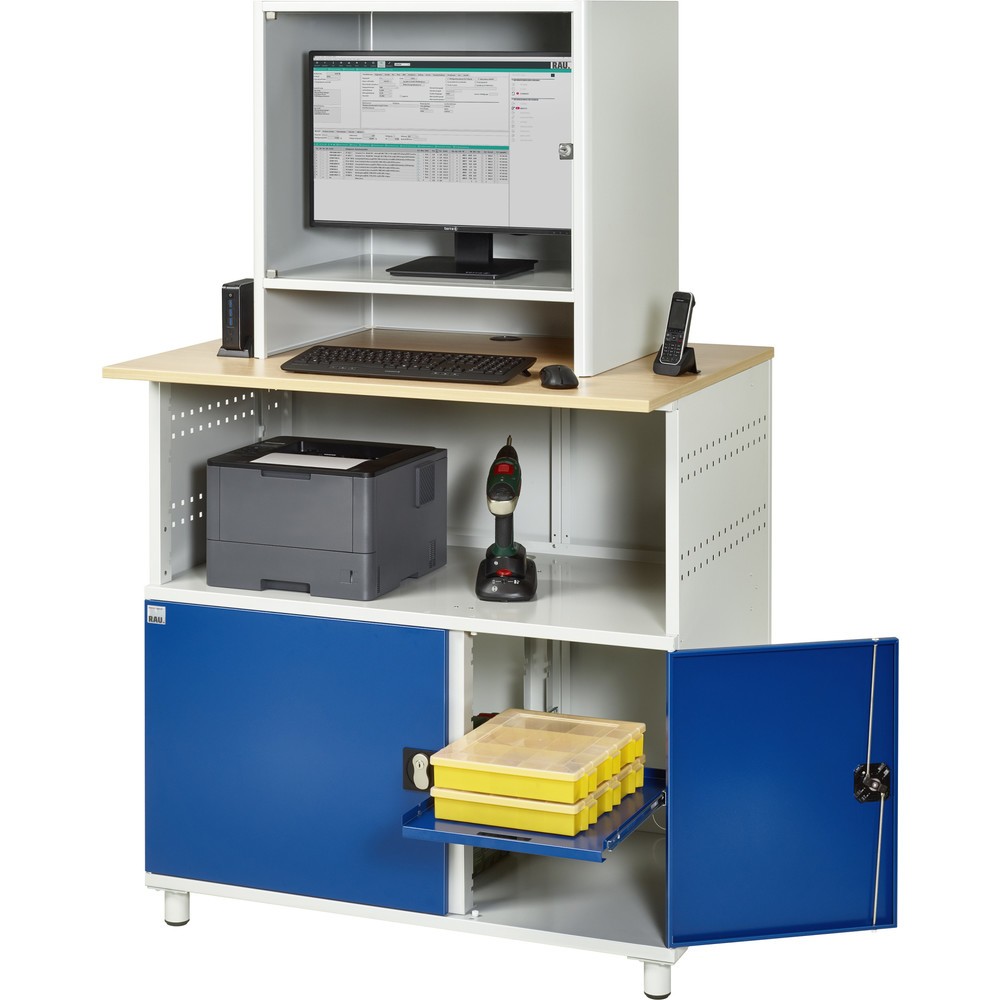 Produktabbildung Nr. 8: RAU Computer-Tisch mit Monitorgehäuse, stationär