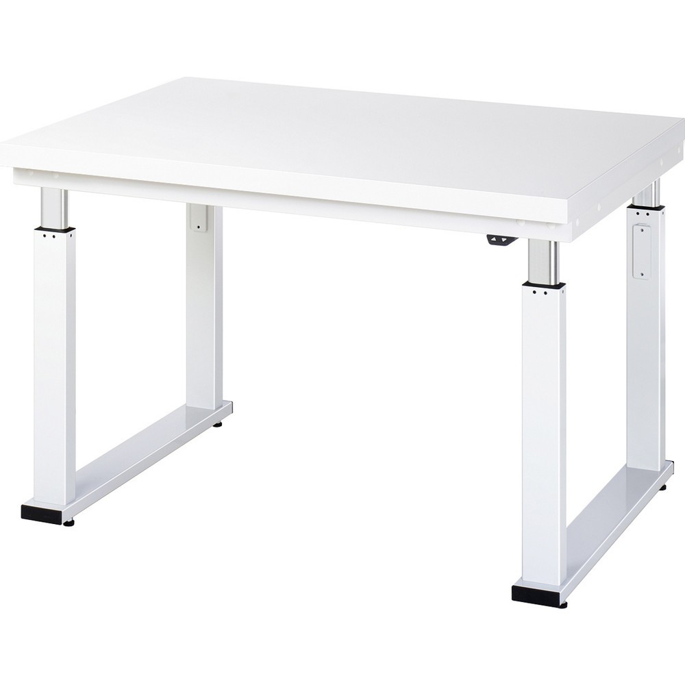 Produktabbildung Nr. 1: RAU elektrisch höhenverstellbare Werkbank Serie adlatus 600, HxBxT 740-1.140 x 1.250 x 900 mm, Arbeitsplatte Hartlaminat