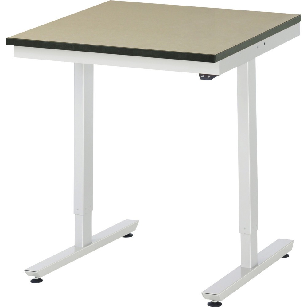 Produktabbildung Nr. 1: RAU elektrisch höhenverstellbarer Werktisch Serie adlatus 150, HxBxT 720-1.120 x 750 x 800 mm, MDF Arbeitsplatte