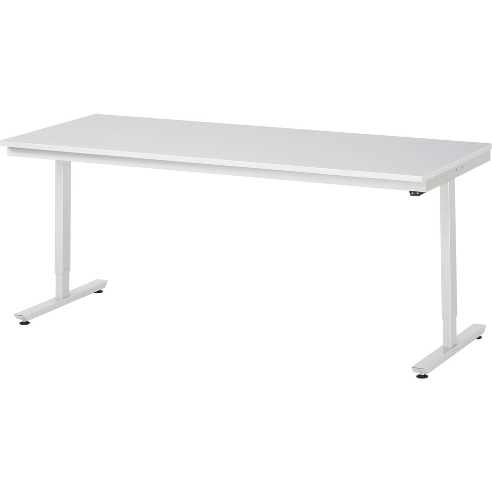 Produktabbildung Nr. 1: RAU elektrisch höhenverstellbarer Werktisch Serie adlatus 150, HxBxT 720-1.120 x 2.000 x 800 mm, Arbeitsplatte EGB-Melamin-Belag