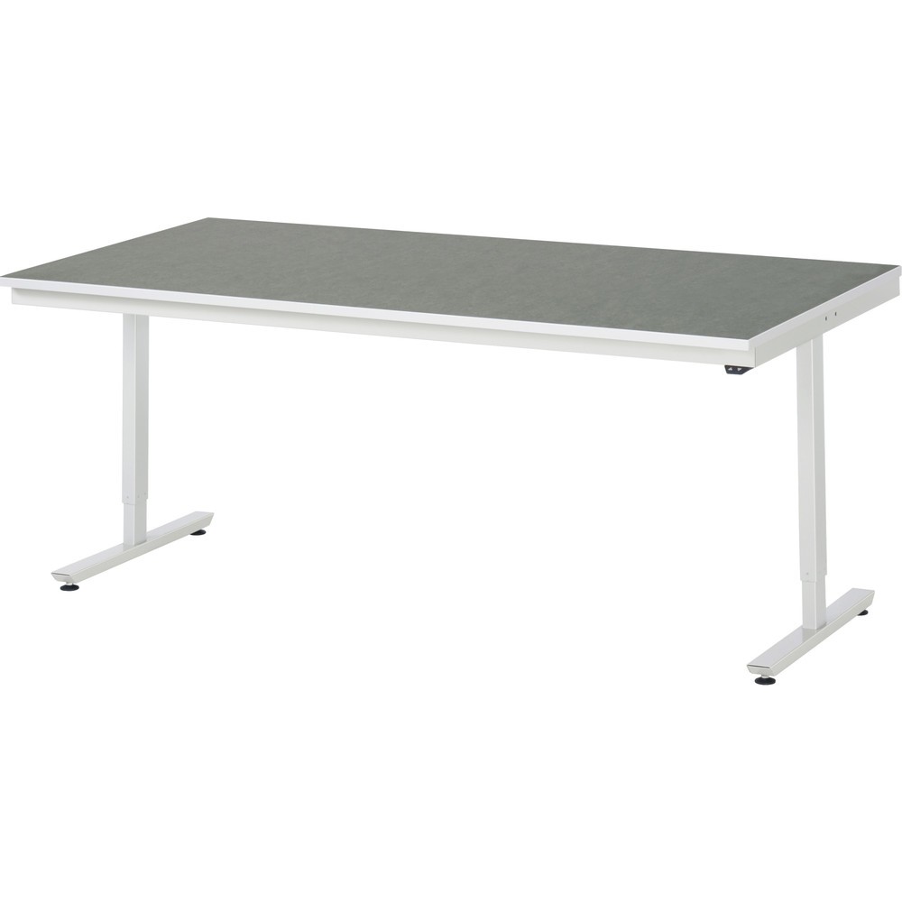 Produktabbildung Nr. 1: RAU elektrisch höhenverstellbarer Werktisch Serie adlatus 150, HxBxT 720-1.120 x 2.000 x 1.000 mm, Arbeitsplatte Universal-/Linoleum-Belag