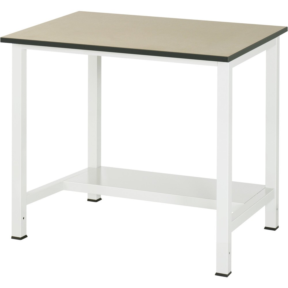 Illustration du produit: RAU Établi 900 avec tablette profondeur 320 mm, HxlxP 825 x 1 000 x 800 mm, Plan de travail en MDF