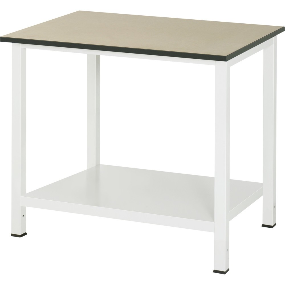 Illustration du produit: RAU Établi 900 avec tablette profondeur 650 mm, HxlxP 825 x 1 000 x 800 mm, Plan de travail en MDF