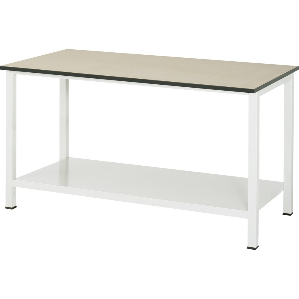 Illustration du produit: RAU Établi 900 avec tablette profondeur 650 mm, HxlxP 825 x 1 500 x 800 mm, Plan de travail en MDF