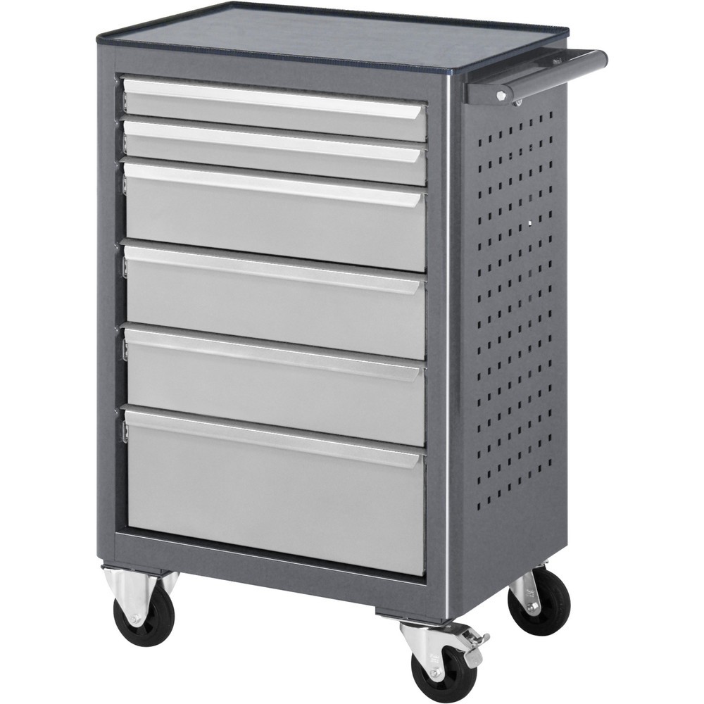Produktabbildung Nr. 1: RAU Établi à roulettes Série adlatus, HxlxP 950 x 675 x 450 mm, 6 tiroirs 2 x 65, 3 x 125, 1 x 90 mm, plan de travail en ABS