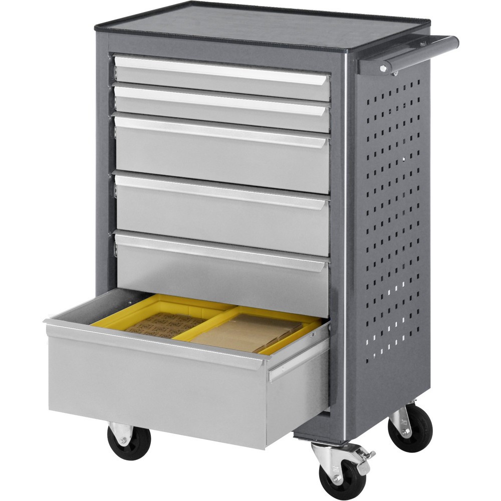Produktabbildung Nr. 2: RAU Établi à roulettes Série adlatus, HxlxP 950 x 675 x 450 mm, 6 tiroirs 2 x 65, 3 x 125, 1 x 90 mm, plan de travail en ABS