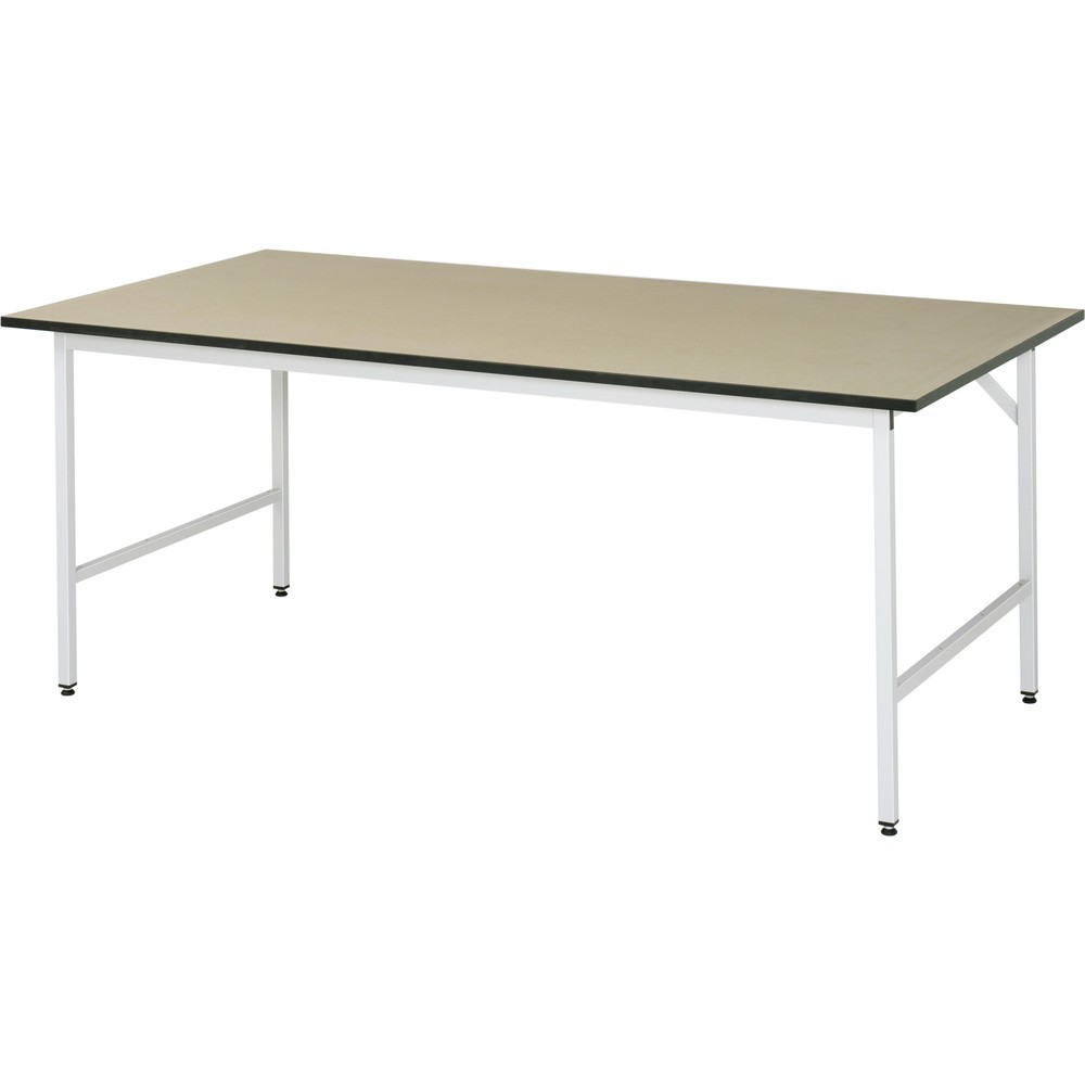 Illustration du produit: RAU Établi réglable en hauteur série JERRY, HxlxP 800-850 x 2 500 x 1 000 mm, Plan de travail en MDF