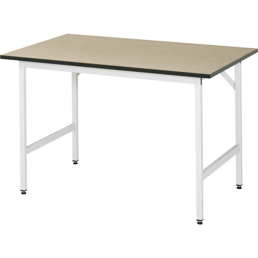 Illustration du produit: RAU Établi réglable en hauteur série JERRY, HxlxP 800-850 x 1 250 x 800 mm, Plan de travail en MDF