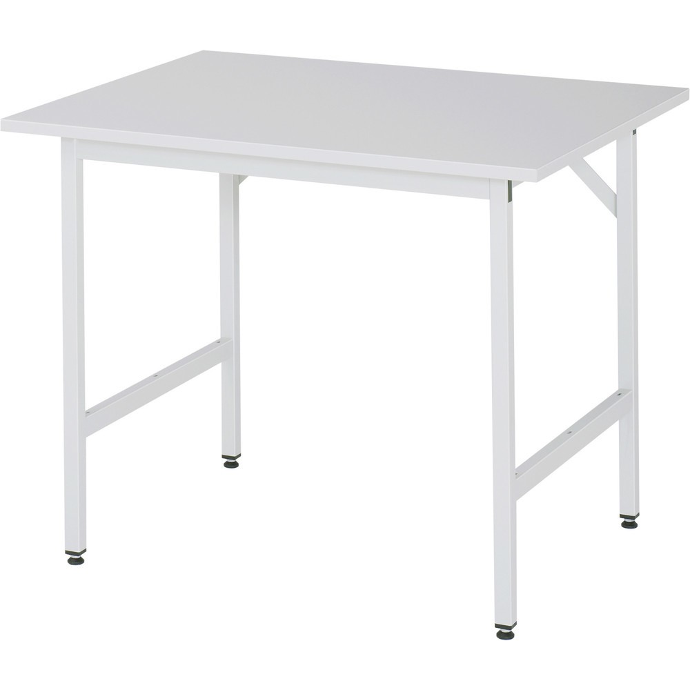 Illustration du produit: RAU Établi réglable en hauteur série JERRY, HxlxP 800-850 x 1 000 x 800 mm, Plan de travail avec revêtement en mélamine