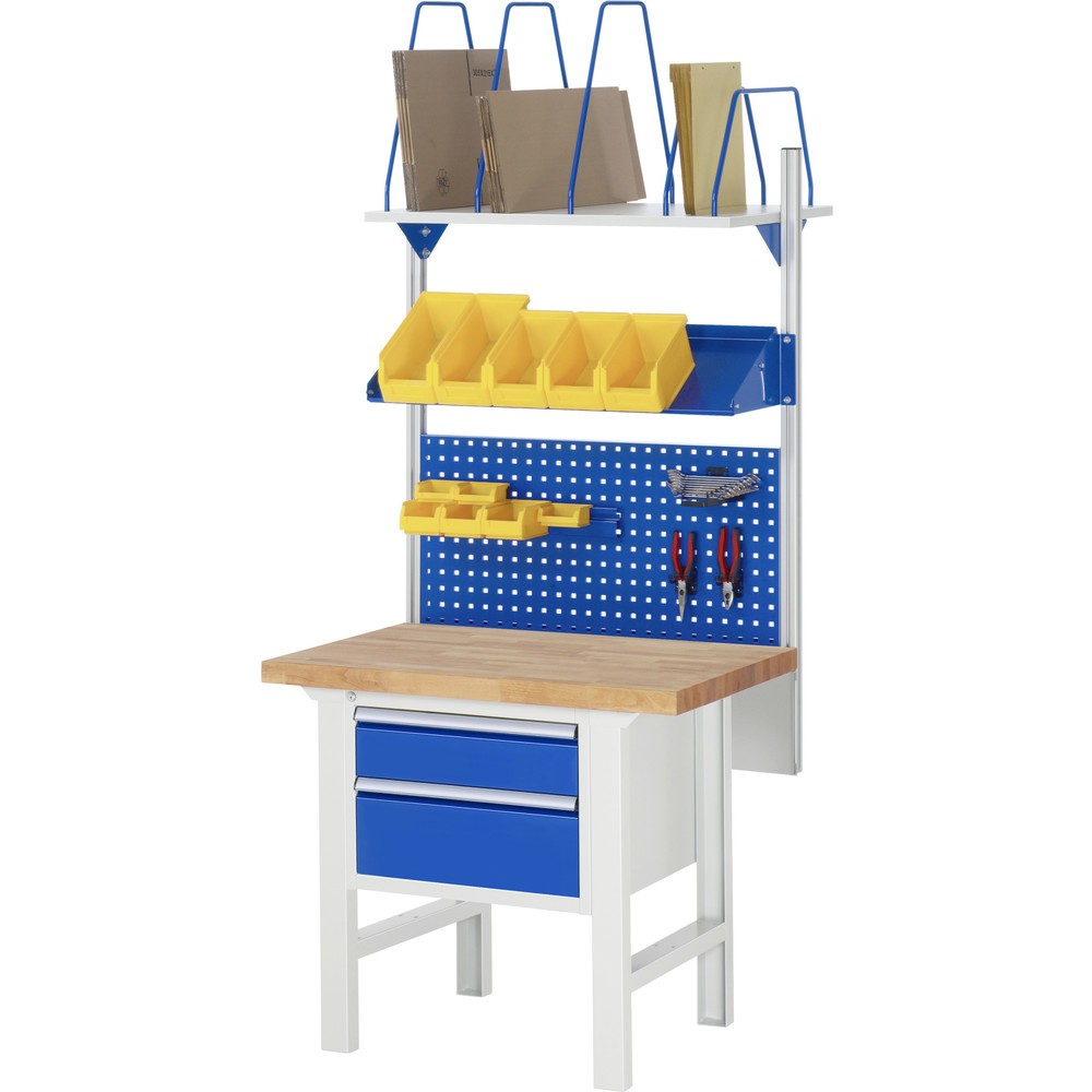 Produktabbildung Nr. 4: RAU Établi série 7000, 1 caisson, HxlxP 840 x 1 000 x 700 mm, 2 tiroirs extractibles à 90 % 1 x 150, 1 x 210 mm