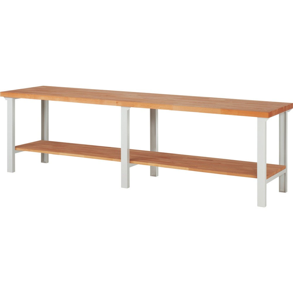 Produktabbildung Nr. 1: RAU Établi série 7000, 1 tablette en hêtre massif, HxlxP 840 x 3 000 x 700 mm