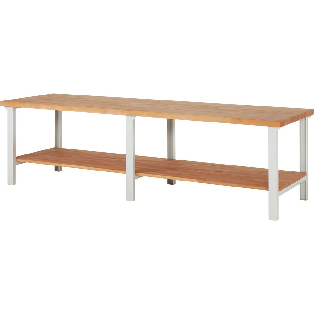 Produktabbildung Nr. 1: RAU Établi série 7000, 1 tablette en hêtre massif, HxlxP 840 x 3 000 x 900 mm