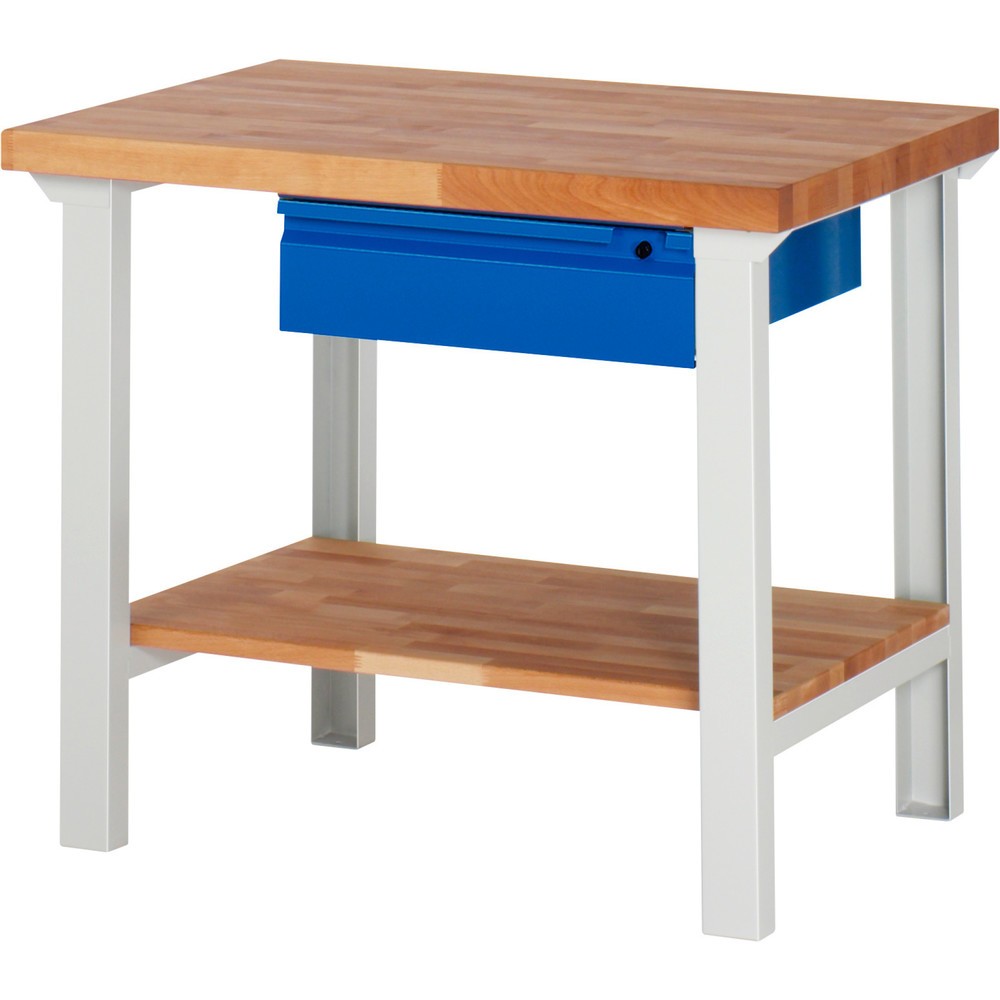 Produktabbildung Nr. 1: RAU Établi série 7000, 1 tablette en hêtre massif, HxlxP 840 x 1 000 x 700 mm, 1 tiroir 1 x 150 mm