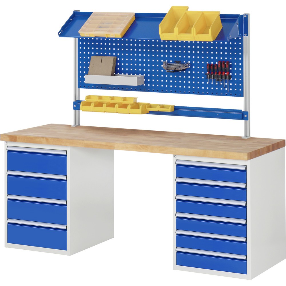 Produktabbildung Nr. 7: RAU Établi série 7000, 2 caissons, HxlxP 890 x 2 000 x 700 mm, 12 tiroirs extractibles à 90 % 3 x 60 mm, 3 x 90 mm, 1 x 120 mm, 1 x 150 mm, 4 x 180 mm