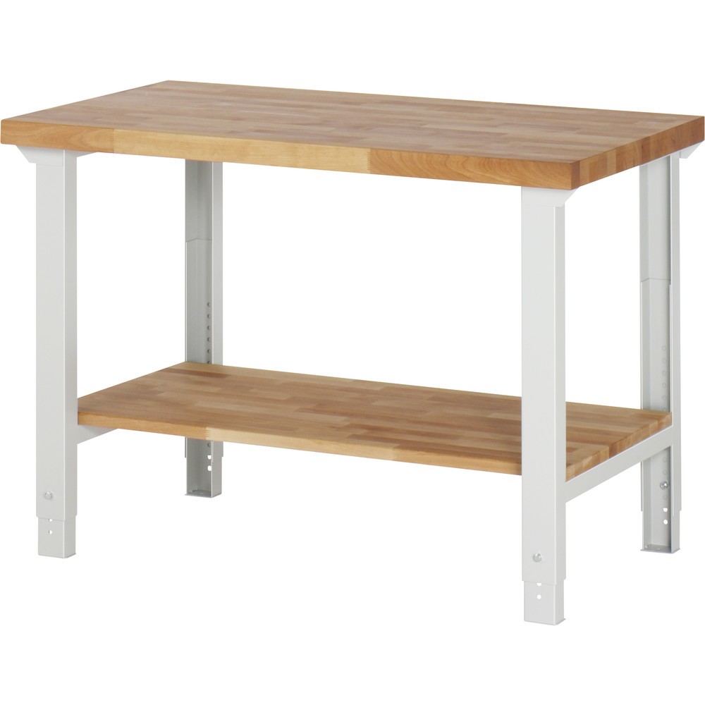 Illustration du produit: RAU Établi série 7000, HxlxP 790- 1 140 x 1 250 x 700 mm, tablette inférieure