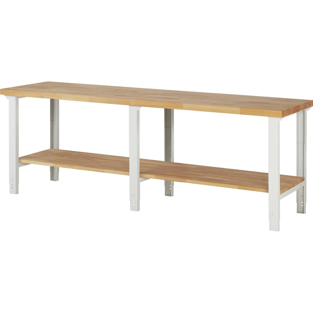 Illustration du produit: RAU Établi série 7000, HxlxP 790-1 140 x 2 500 x 700 mm, tablette inférieure