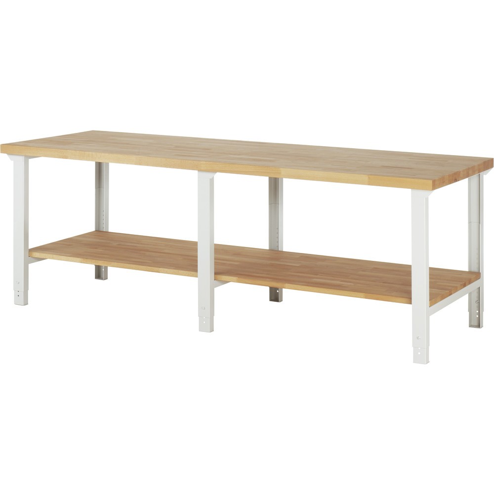 Illustration du produit: RAU Établi série 7000, HxlxP 790-1 140 x 2 500 x 900 mm, tablette inférieure