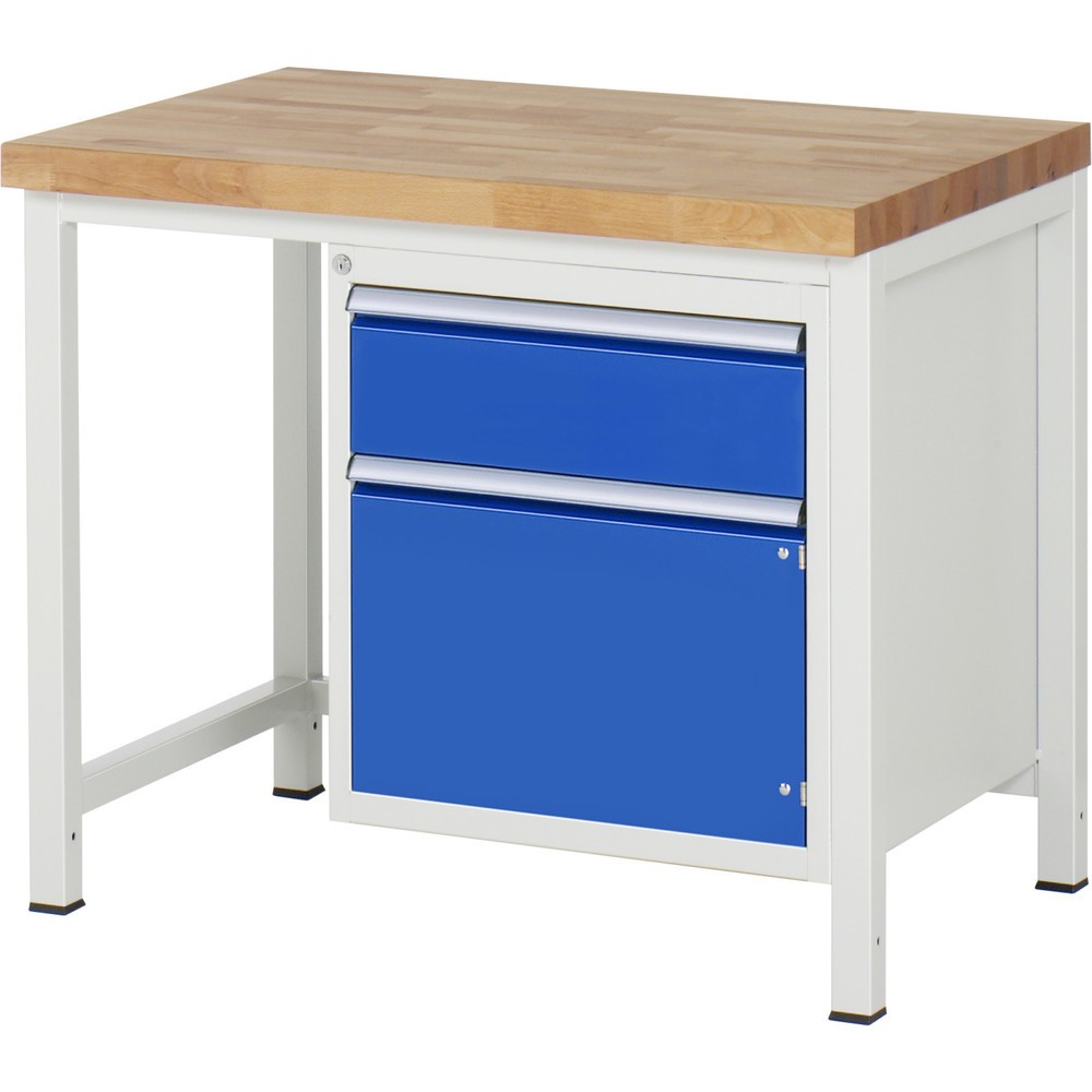 Produktabbildung Nr. 1: RAU Établi série 8000, 1 porte battante, HxlxP 840-1 040 x 1 000 x 700 mm, 1 tiroir