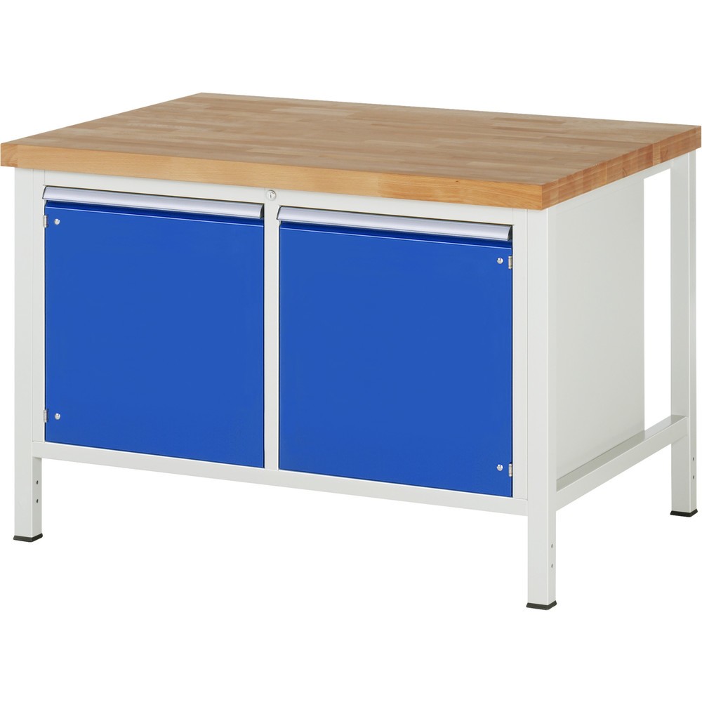 Produktabbildung Nr. 1: RAU Établi série 8000, 1 double caisson, 2 portes battantes, HxlxP 840 x 1 250 x 900 mm