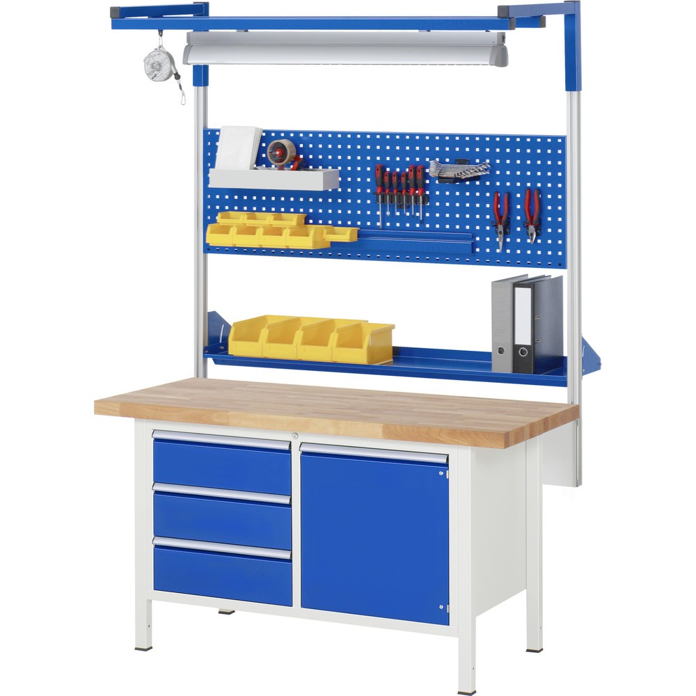 Produktabbildung Nr. 5: RAU Établi série 8000, 1 double caisson, HxlxP 840 x 1 500 x 700 mm, 6 tiroirs extractibles à 90 % 2 x 120, 2 x 150, 2 x 270 mm, capacité de charge des tiroirs 100 kg