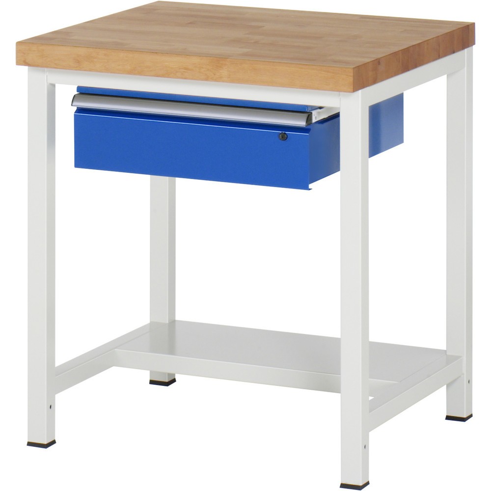 Produktabbildung Nr. 1: RAU Établi série 8000, HxlxP 840- 1 040 x 750 x 700 mm, 1 tiroir, 1 tablette profondeur 320 mm