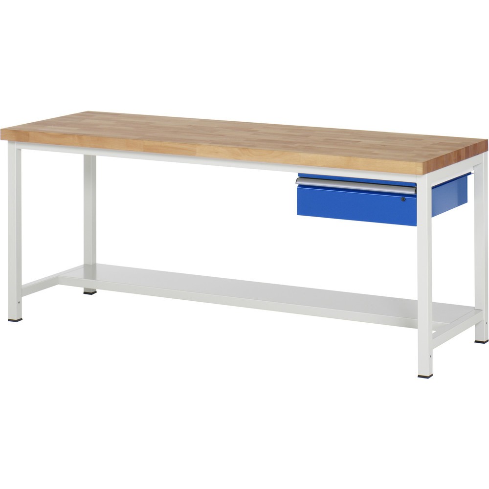 Produktabbildung Nr. 1: RAU Établi série 8000, HxlxP 840 x 2 000 x 900 mm, 1 tiroir, 1 tablette profondeur 320 mm