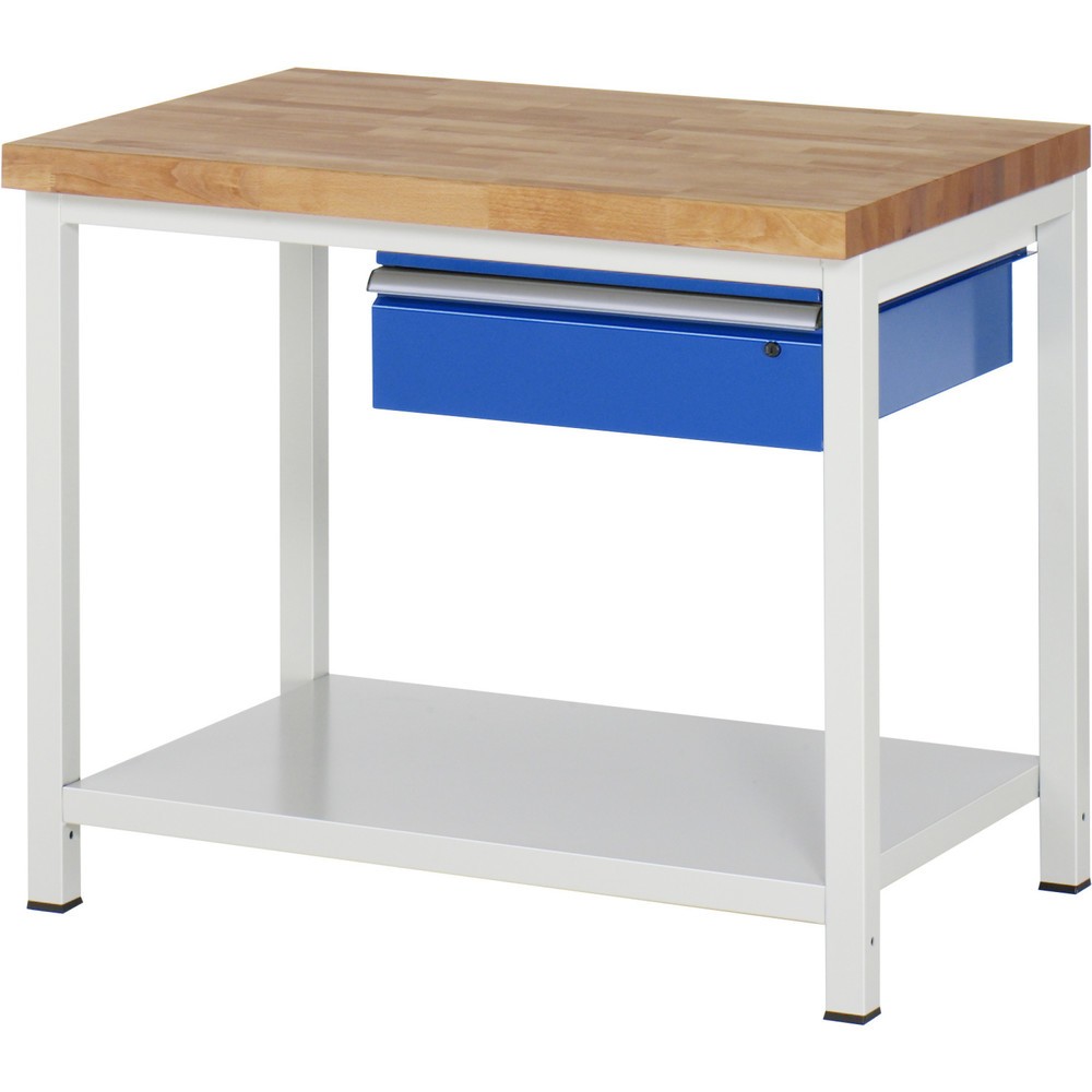 Produktabbildung Nr. 1: RAU Établi série 8000, HxlxP 840- 1 040 x 1 000 x 700 mm, 1 tiroir, 1 tablette profondeur 650 mm