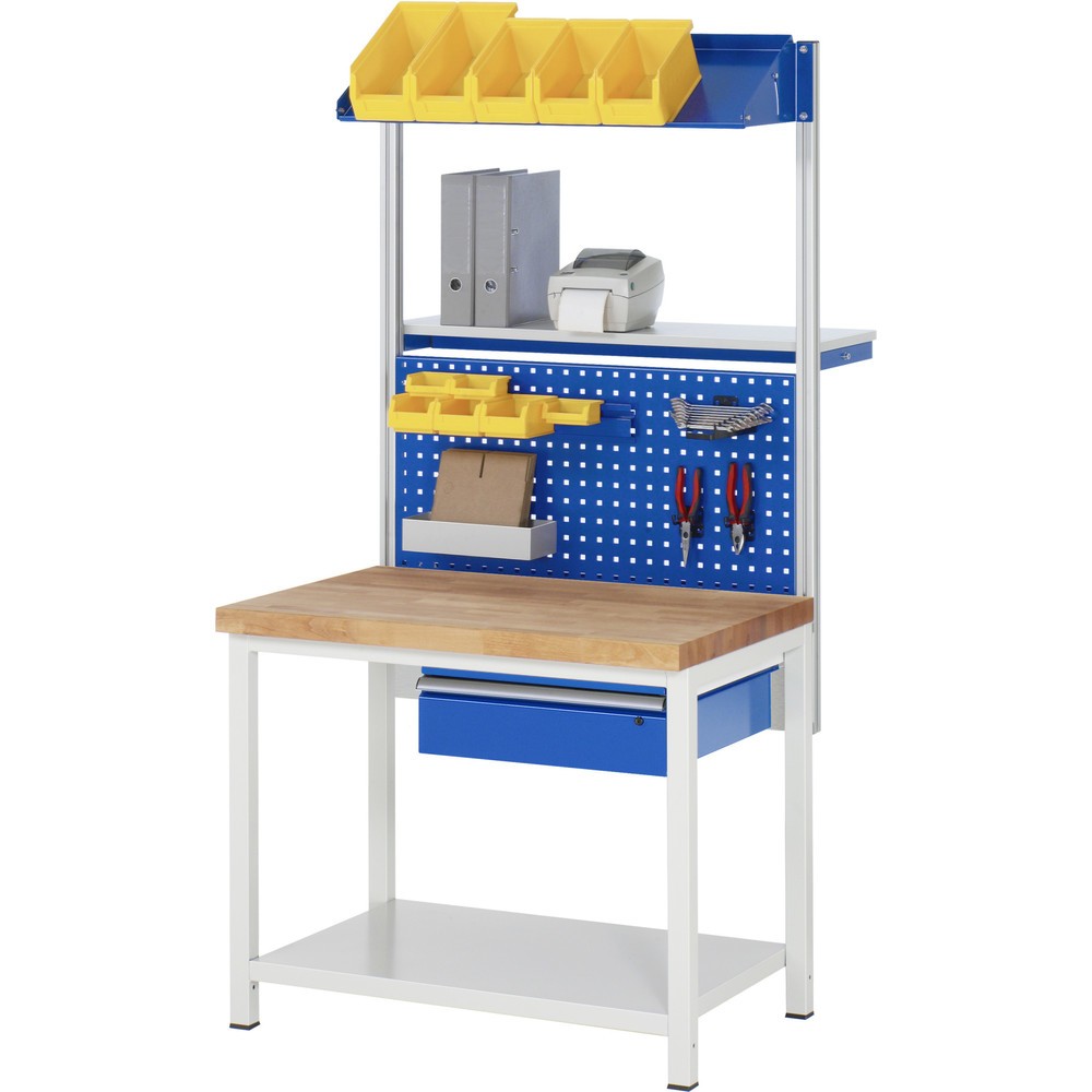 Produktabbildung Nr. 5: RAU Établi série 8000, HxlxP 840- 1 040 x 1 000 x 700 mm, 1 tiroir, 1 tablette profondeur 650 mm