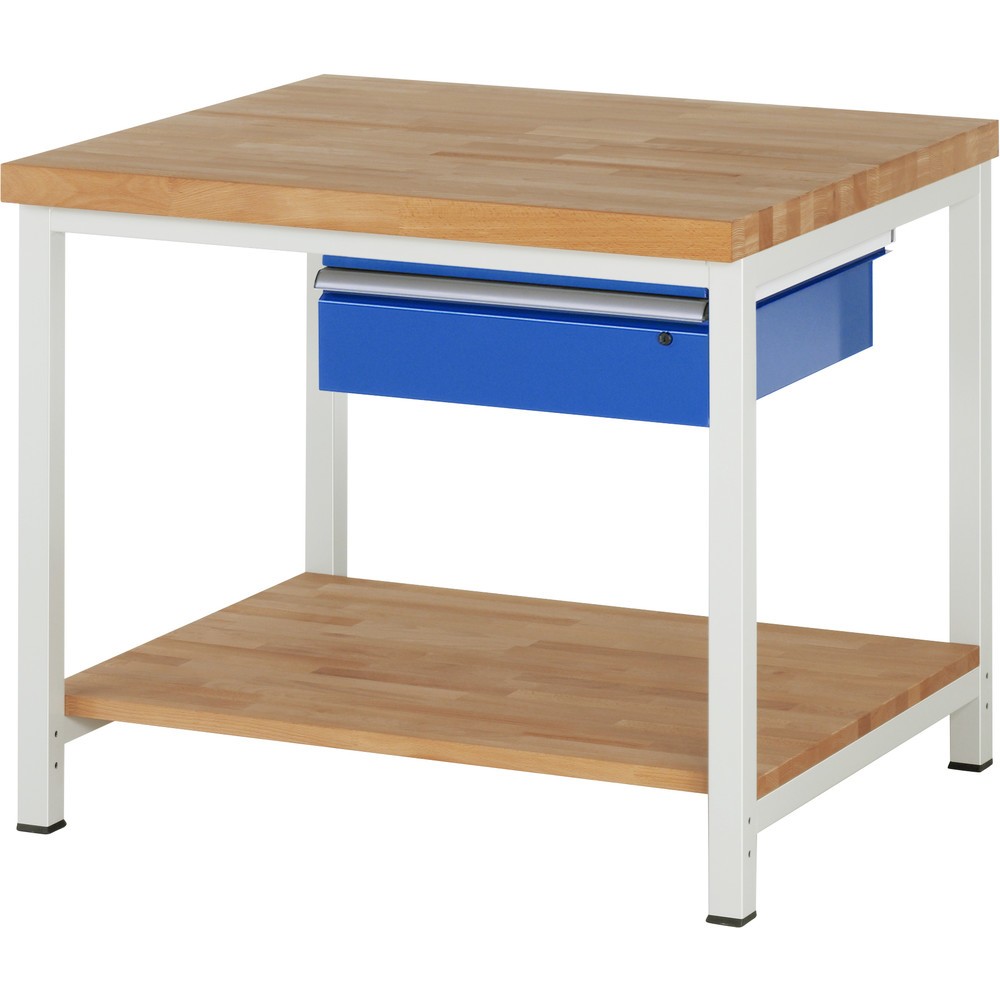 Produktabbildung Nr. 1: RAU Établi série 8000, HxlxP 840- 1 040 x 1 000 x 900 mm, 1 tiroir à droite, tablette inférieure