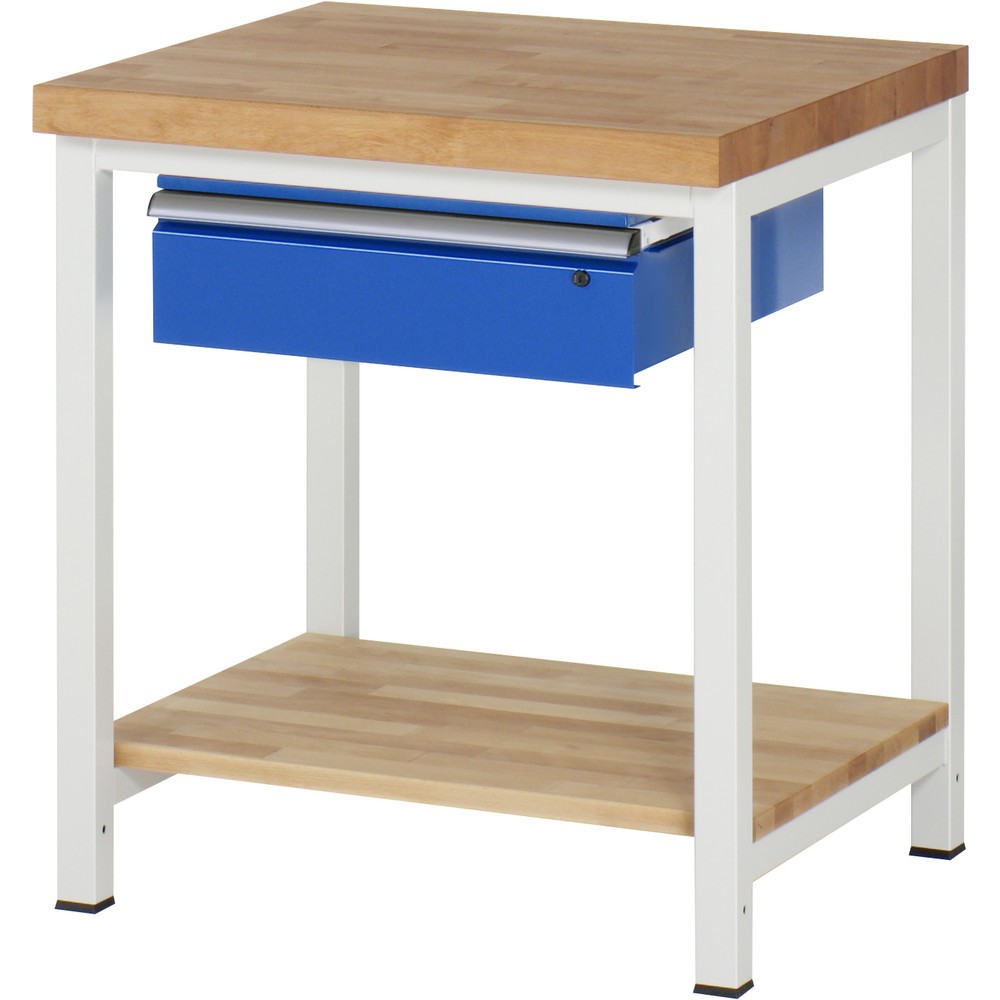 Produktabbildung Nr. 1: RAU Établi série 8000, HxlxP 840- 1 040 x 750 x 700 mm, 1 tiroir à droite, tablette inférieure