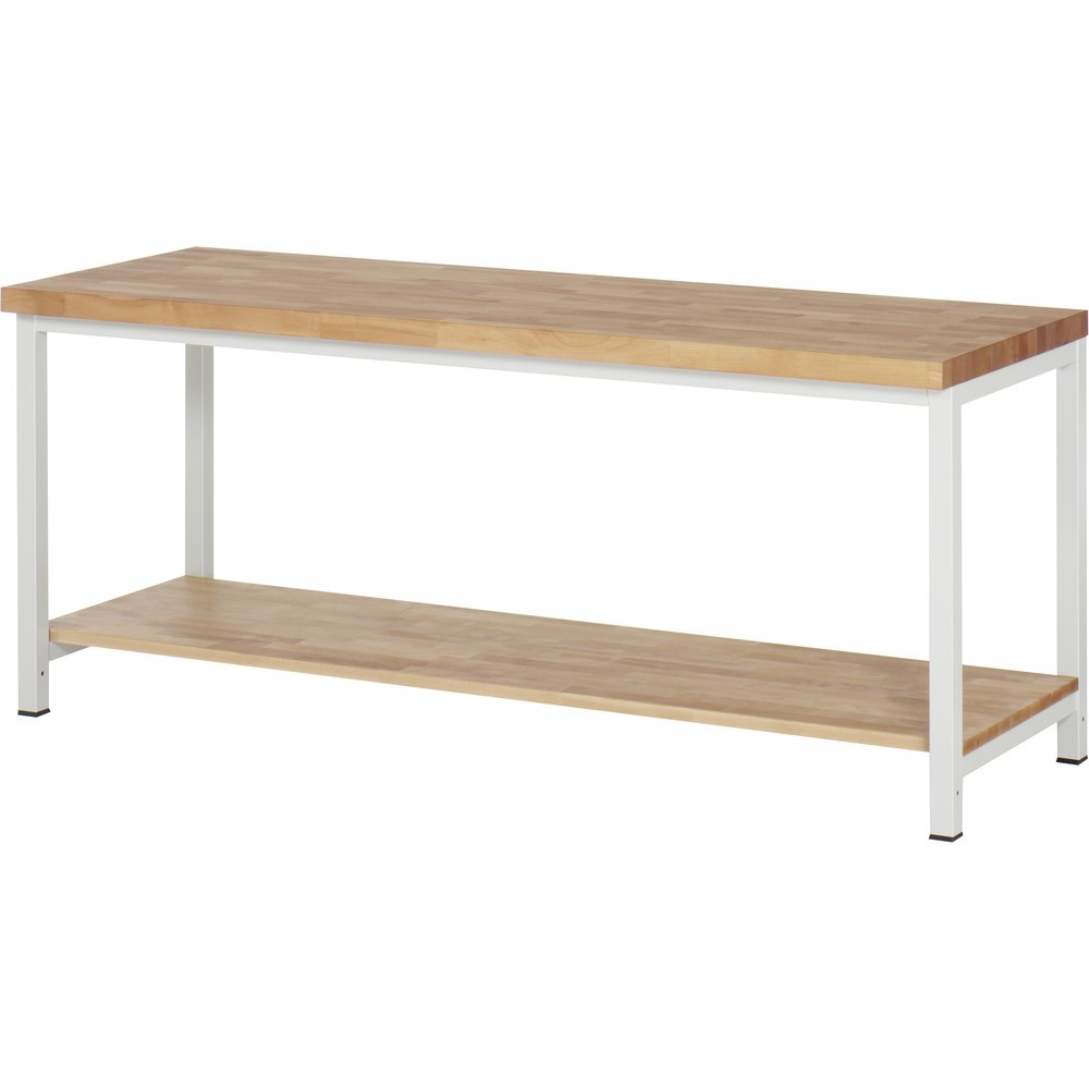 Produktabbildung Nr. 1: RAU Établi série 8000, 1 tablette en hêtre massif profondeur 557 mm, HxlxP 840 x 2 000 x 700 mm