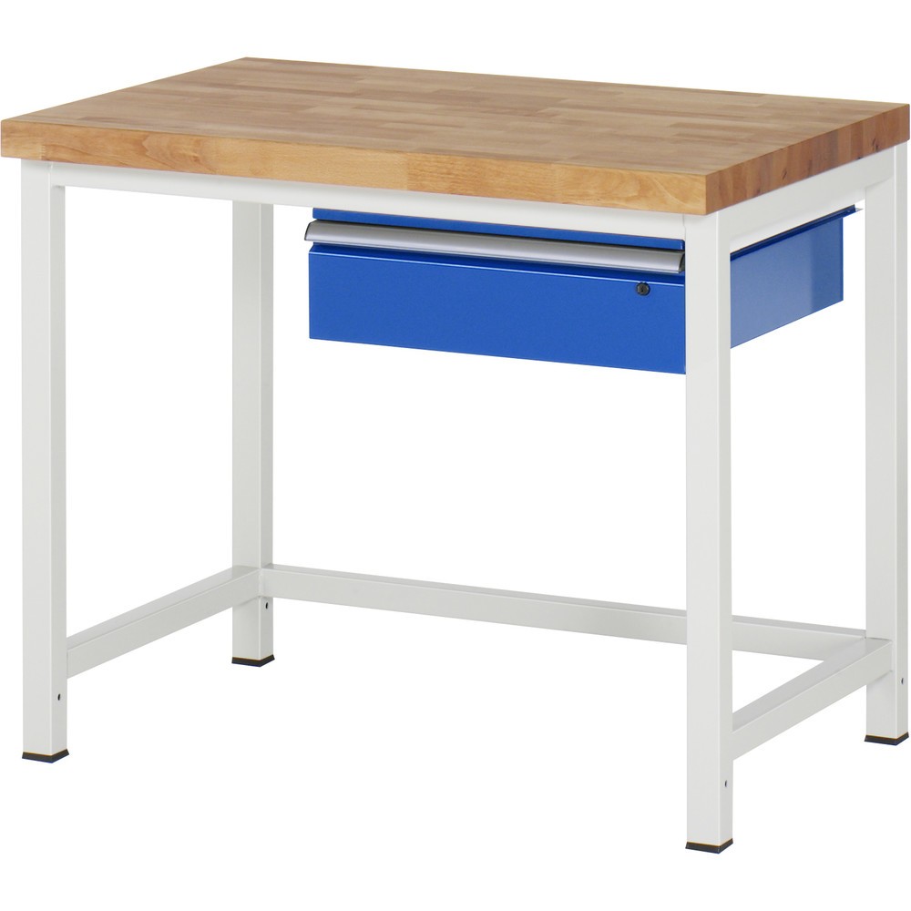 Illustration du produit: RAU Établi série 8000, HxlxP 840-1 040 x 1 000 x 700 mm, 1 tiroir