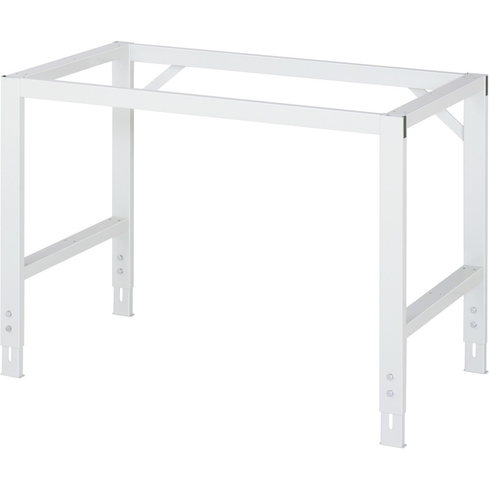 Produktabbildung Nr. 2: RAU höhenverstellbarer, mobiler Werktisch Serie TOM, Höhe 910-1.230 mm, BxT 1.250 x 1.000 mm, Arbeitplatte Melamin-Belag