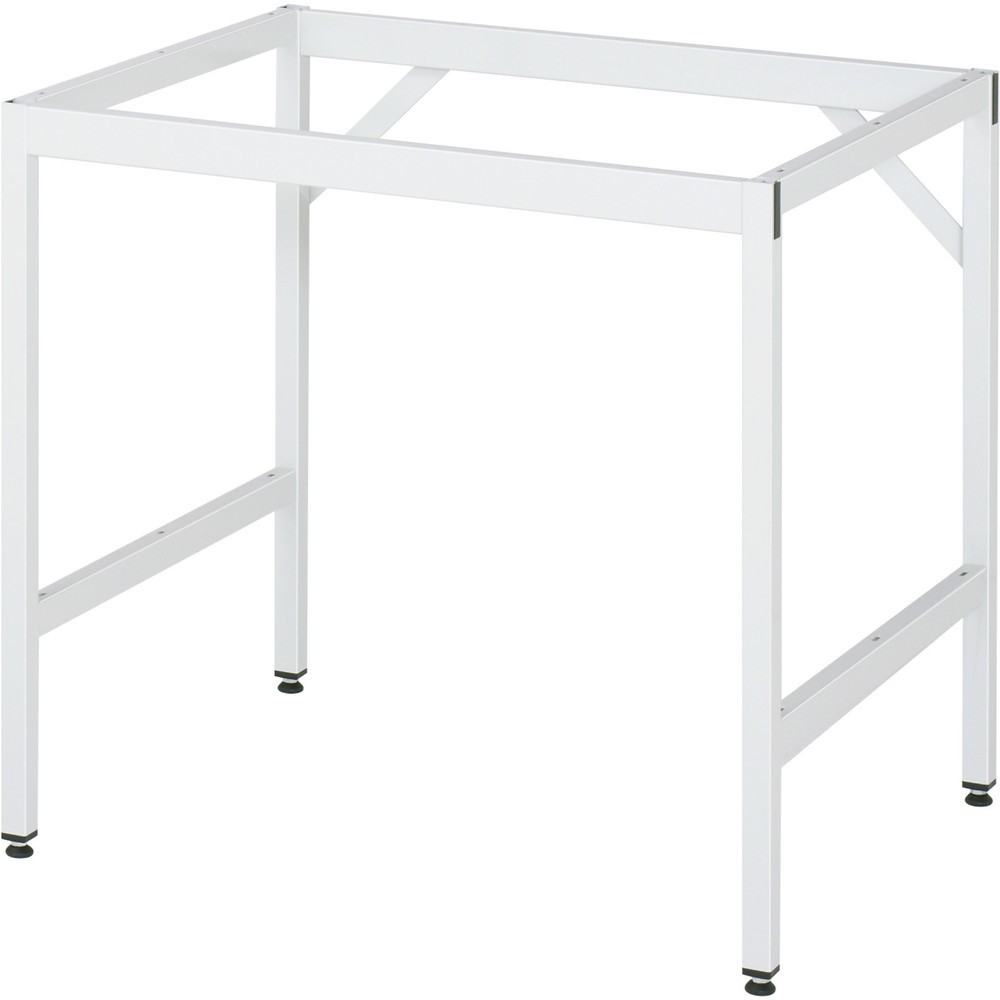 Produktabbildung Nr. 3: RAU höhenverstellbarer Werktisch Serie JERRY, HxBxT 800-850 x 1.000 x 1.000 mm, Arbeitsplatte Edelstahlblech-Belag
