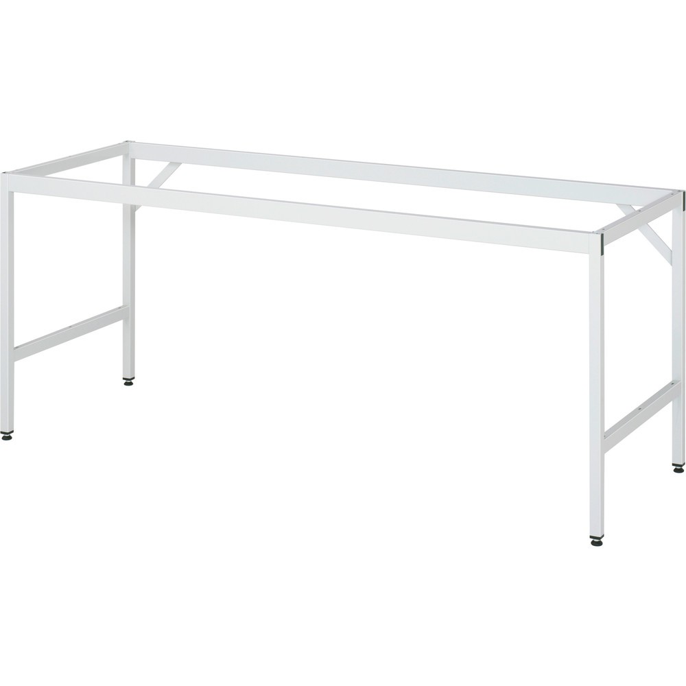 Produktabbildung Nr. 3: RAU höhenverstellbarer Werktisch Serie JERRY, HxBxT 800-850 x 2.500 x 1.000 mm, Arbeitsplatte Stahlblech-Belag