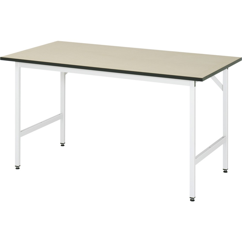 Produktabbildung Nr. 1: RAU höhenverstellbarer Werktisch Serie JERRY, HxBxT 800-850 x 1.500 x 800 mm, MDF Arbeitsplatte
