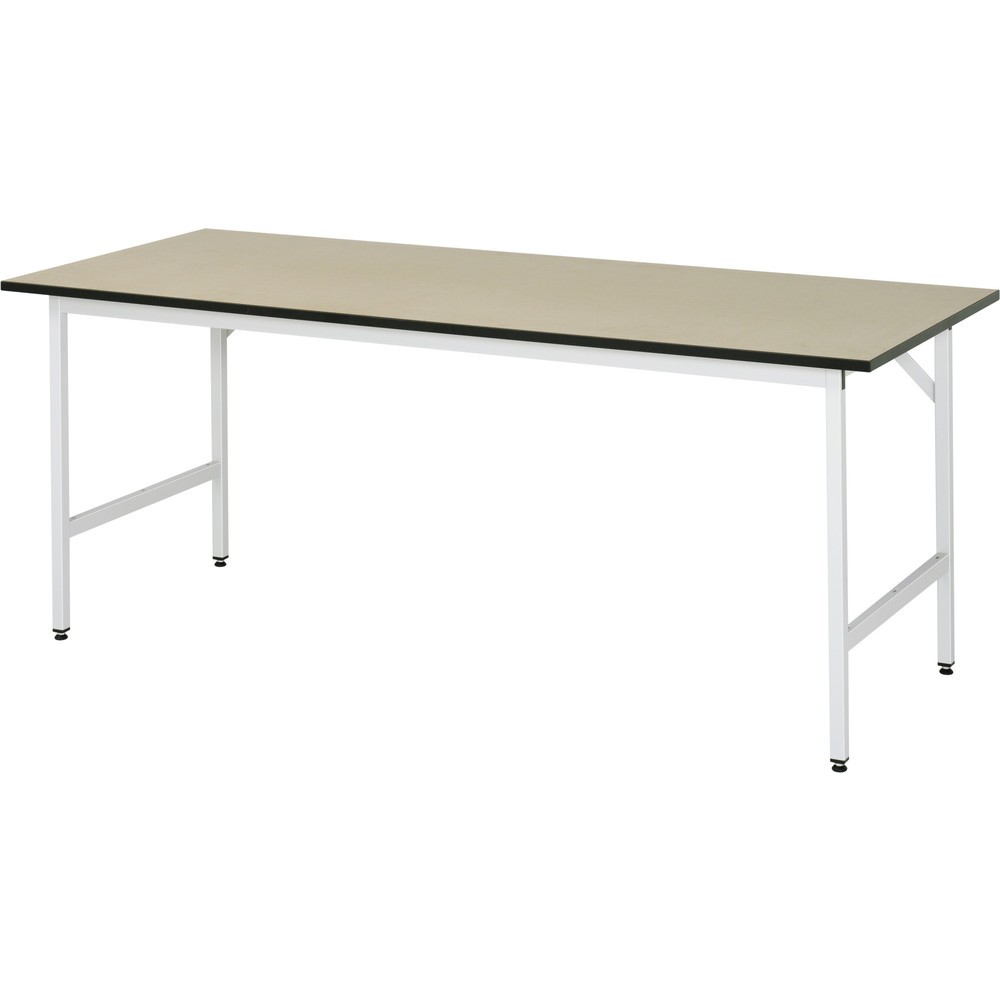 Produktabbildung Nr. 1: RAU höhenverstellbarer Werktisch Serie JERRY, HxBxT 800-850 x 2.500 x 800 mm, MDF Arbeitsplatte