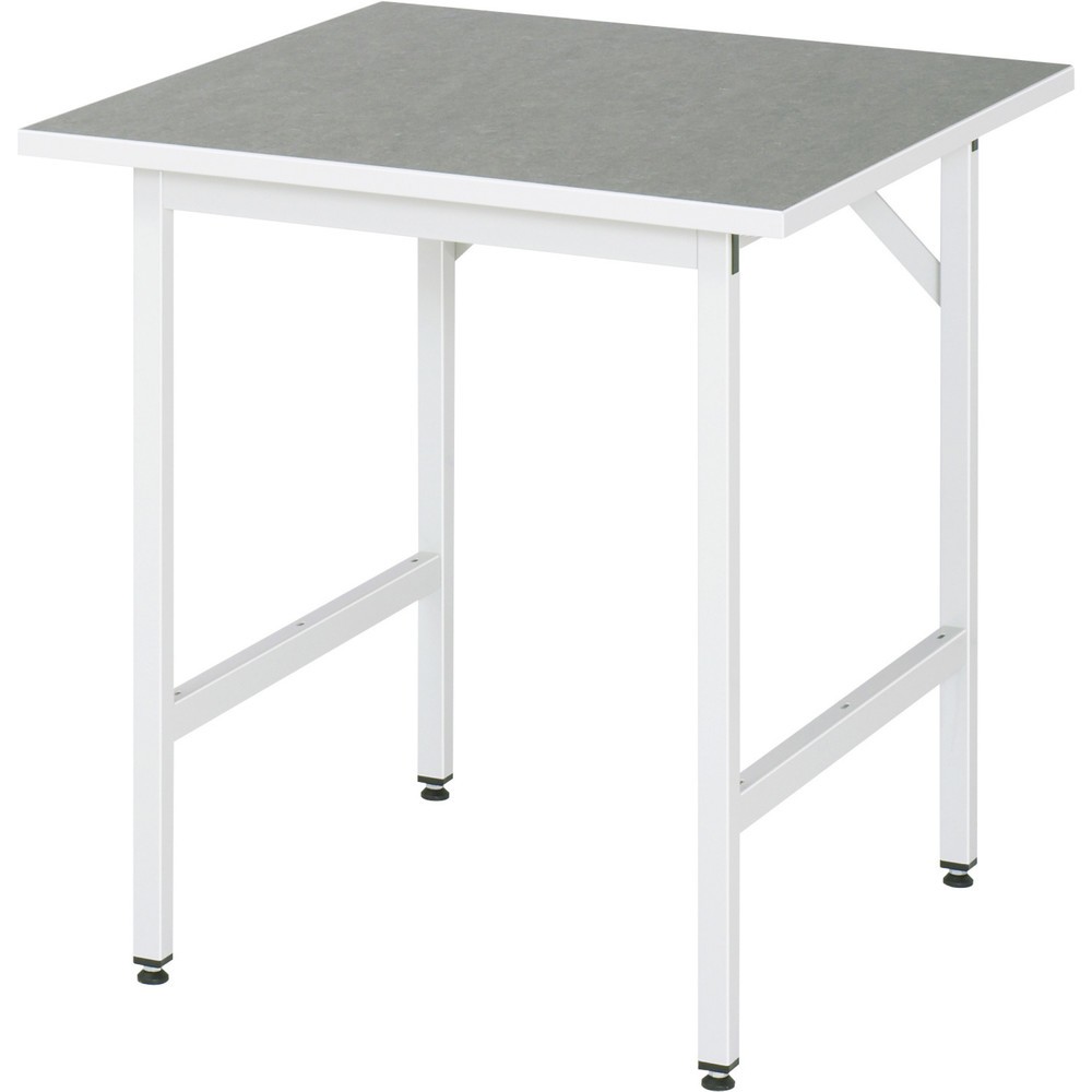 Produktabbildung Nr. 1: RAU höhenverstellbarer Werktisch Serie JERRY, HxBxT 800-850 x 750 x 800 mm, Arbeitsplatte Universal-/Linoleum-Belag