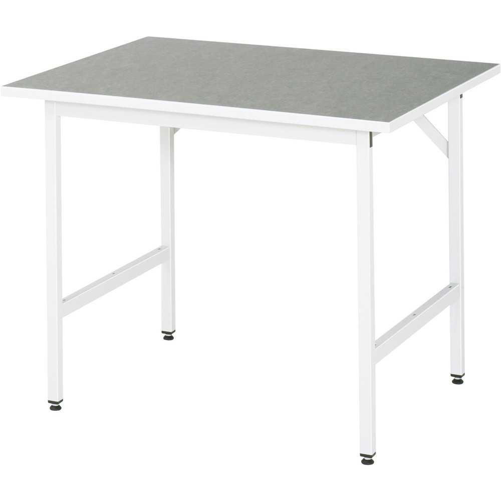 Produktabbildung Nr. 1: RAU höhenverstellbarer Werktisch Serie JERRY, HxBxT 800-850 x 1.000 x 800 mm, Arbeitsplatte Universal-/Linoleum-Belag