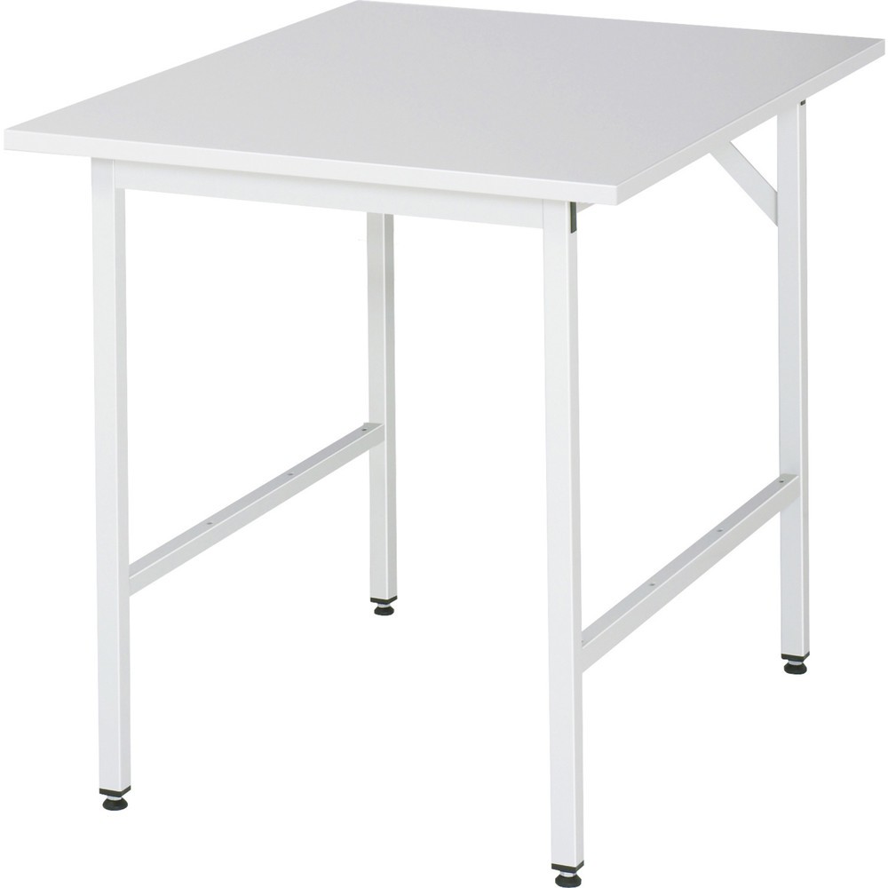 Produktabbildung Nr. 1: RAU höhenverstellbarer Werktisch Serie JERRY, HxBxT 800-850 x 750 x 1.000 mm, Arbeitsplatte EGB-Melamin-Belag