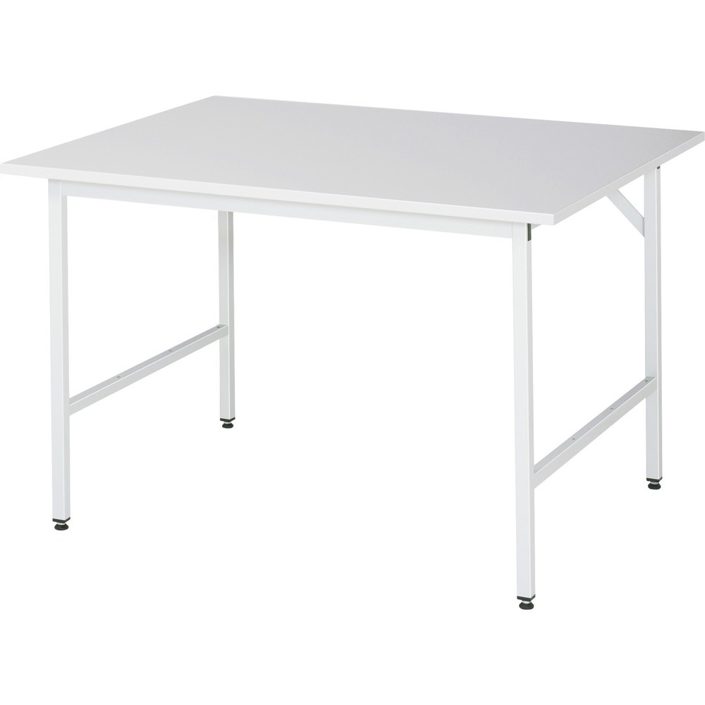 Produktabbildung Nr. 1: RAU höhenverstellbarer Werktisch Serie JERRY, HxBxT 800-850 x 1.250 x 1.000 mm, Arbeitsplatte EGB-Melamin-Belag