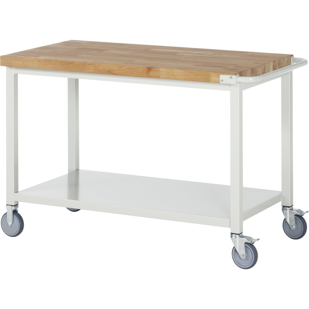 Produktabbildung Nr. 1: RAU mobile Werkbank Serie 8000, HxBxT 880-1.080 x 1.250 x 700 mm, 1 Ablageboden
